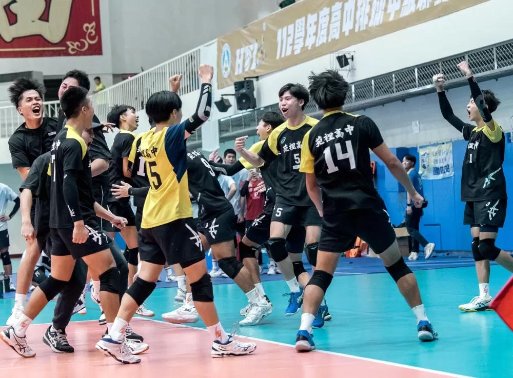 苑裡男排繼108年後再度晉級複賽。高中體總提供。下同。