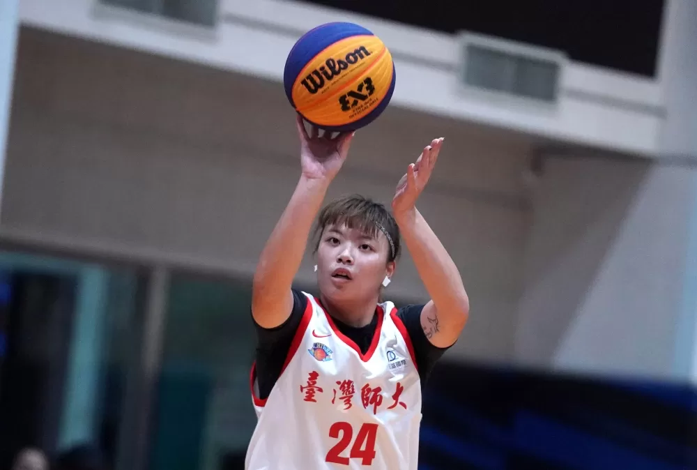 公開女杭州亞運3x3國手陳昱潔。大專體總提供。下同。