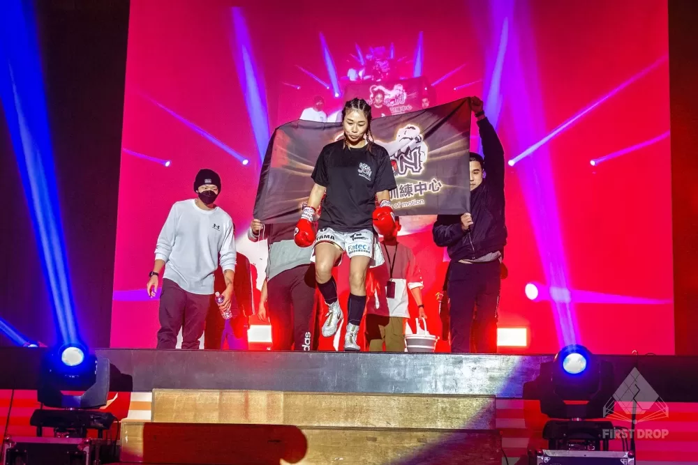 來自日本的大坪真實，雖然是出道賽，但是不服輸的拼勁贏得現場觀眾的熱烈掌聲（大會提供）。