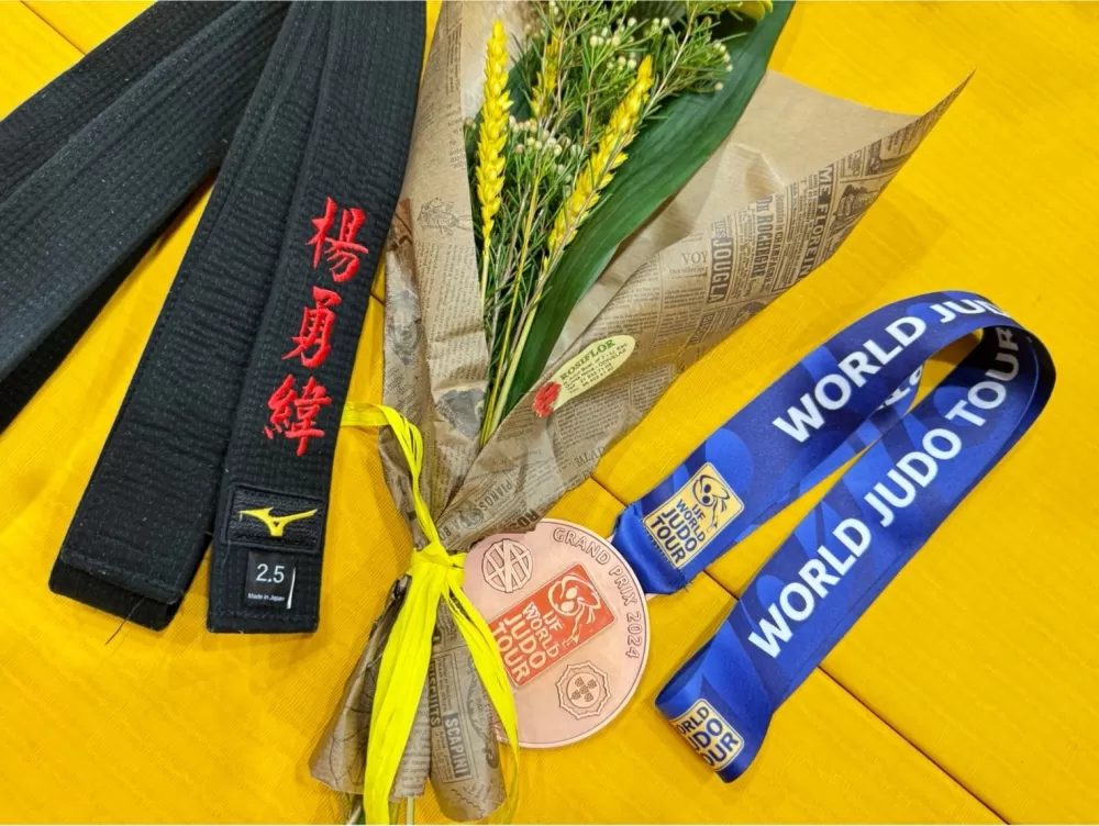 開季首戰就奪牌，楊勇緯2024新賽季有好的開始。澄禹行銷／提供。