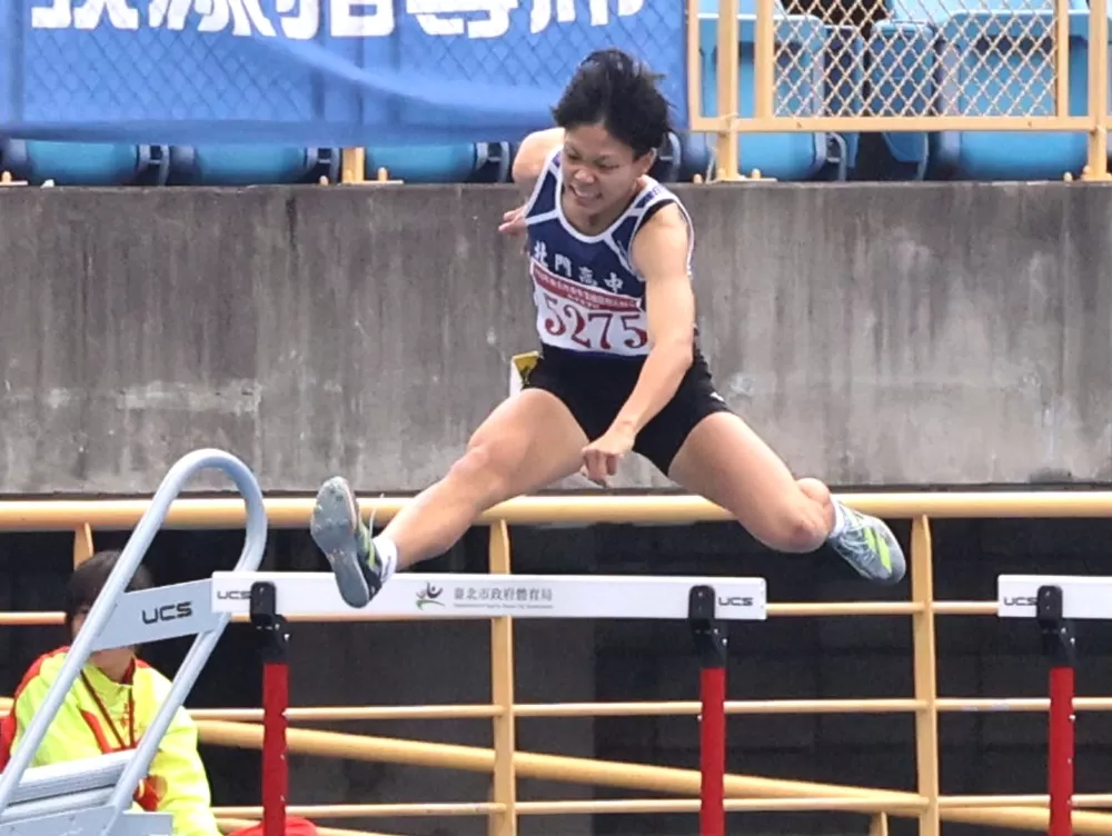 易柏安飆58.89比去年亞青金牌還快。林嘉欣／攝影。