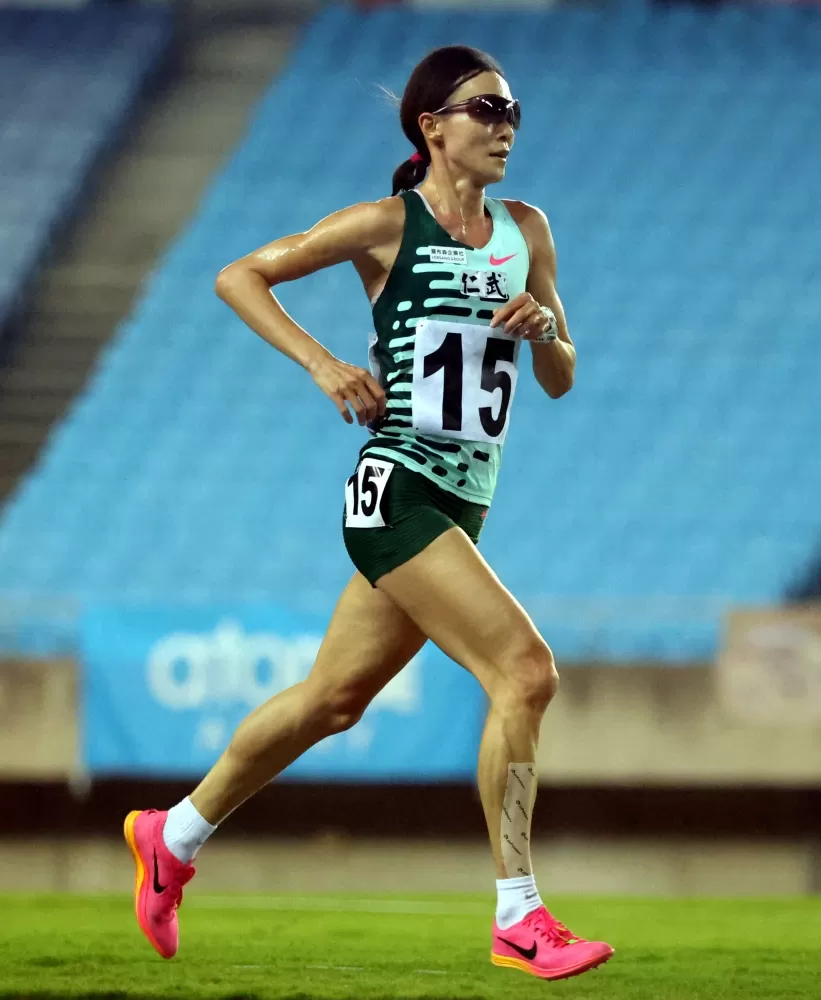 謝千鶴破大會。林嘉欣／攝影。