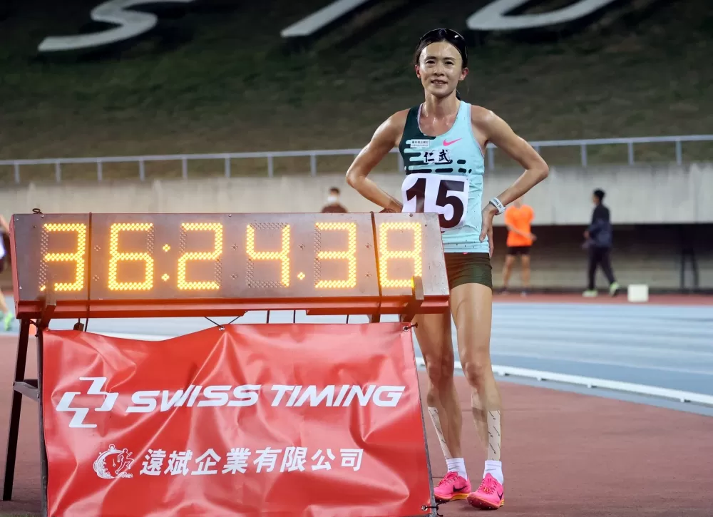 謝千鶴破大會。林嘉欣／攝影。