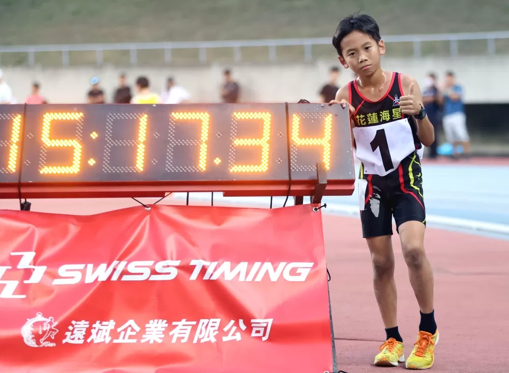 136公分的岳子雲奪金破大會。林嘉欣／攝影。