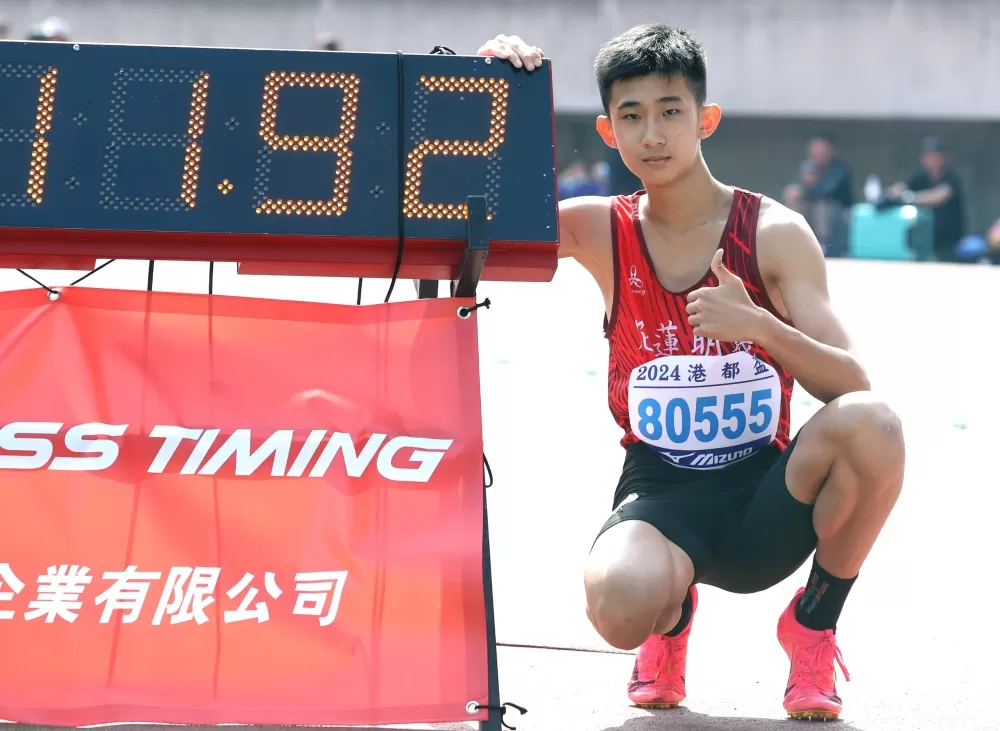 徐唯宸一日兩破大會。林嘉欣／攝影。