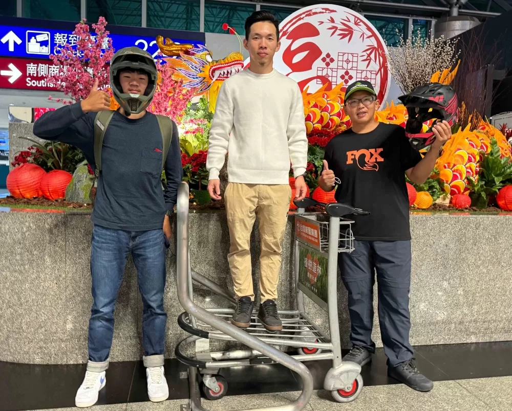 朱宸興（左起）、張祐綸和江思翰。江思翰提供。