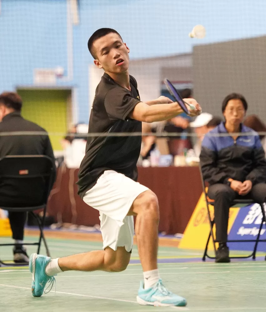 北市大同高中高男單吳昌珉取得會內賽資格（大會提供）。