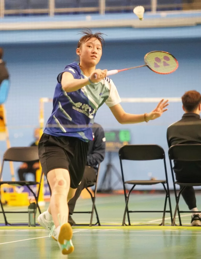 金甌女中謝宜岑憑著沉著穩健的單打順利挺進下一輪（大會提供）。