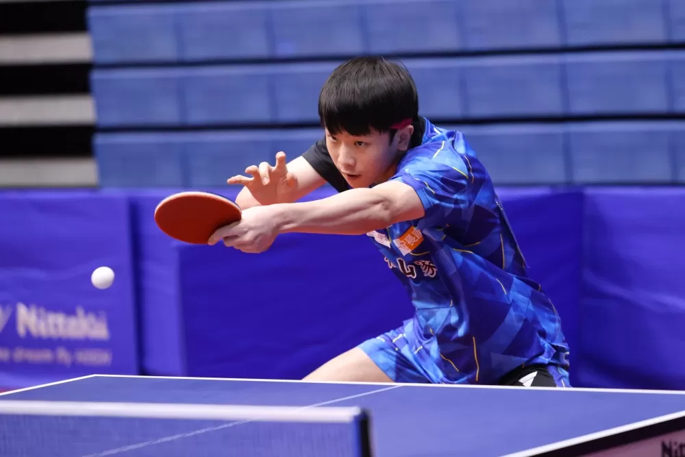 松山家商張佑安抱病出賽，順利取得會內賽資格（大會提供）。