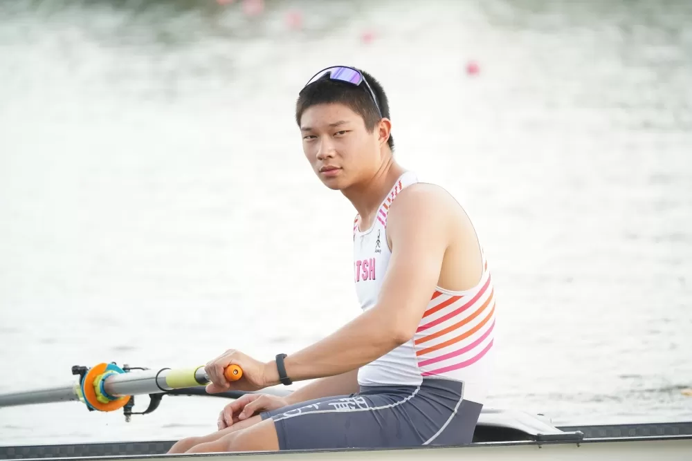 羅東高中王辰曜目標鎖定奧運（臺北市政府教育局提供）。