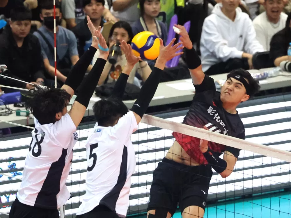 彰化師大張育陞得30分。林嘉欣／攝影。