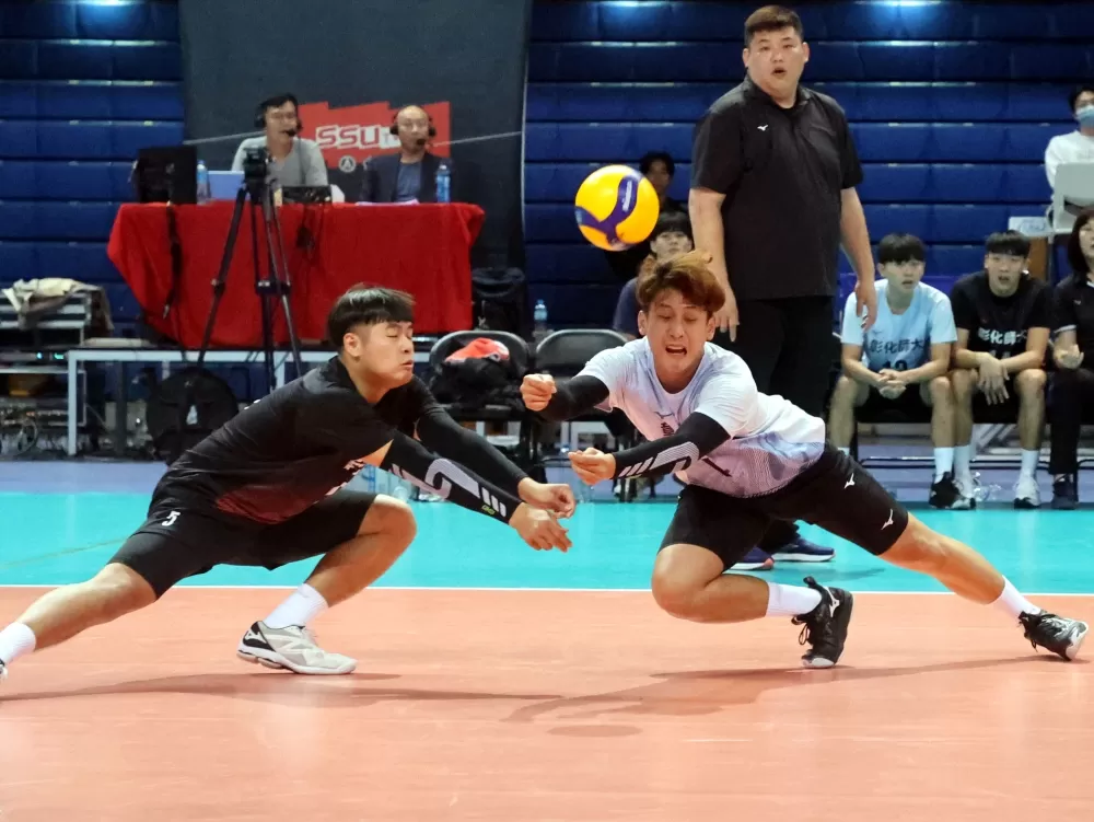 彰師大5號吳國強（左）獲MVP。