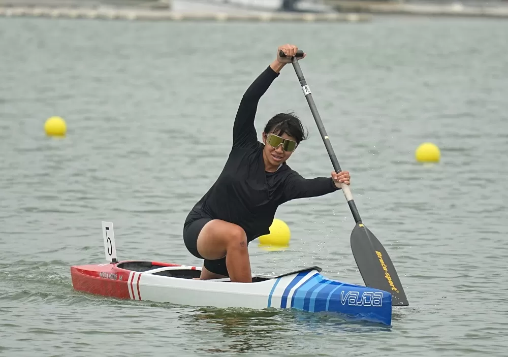 宜蘭縣吳沙國中江欣瞳摘下4金。(臺北市政府教育局提供)