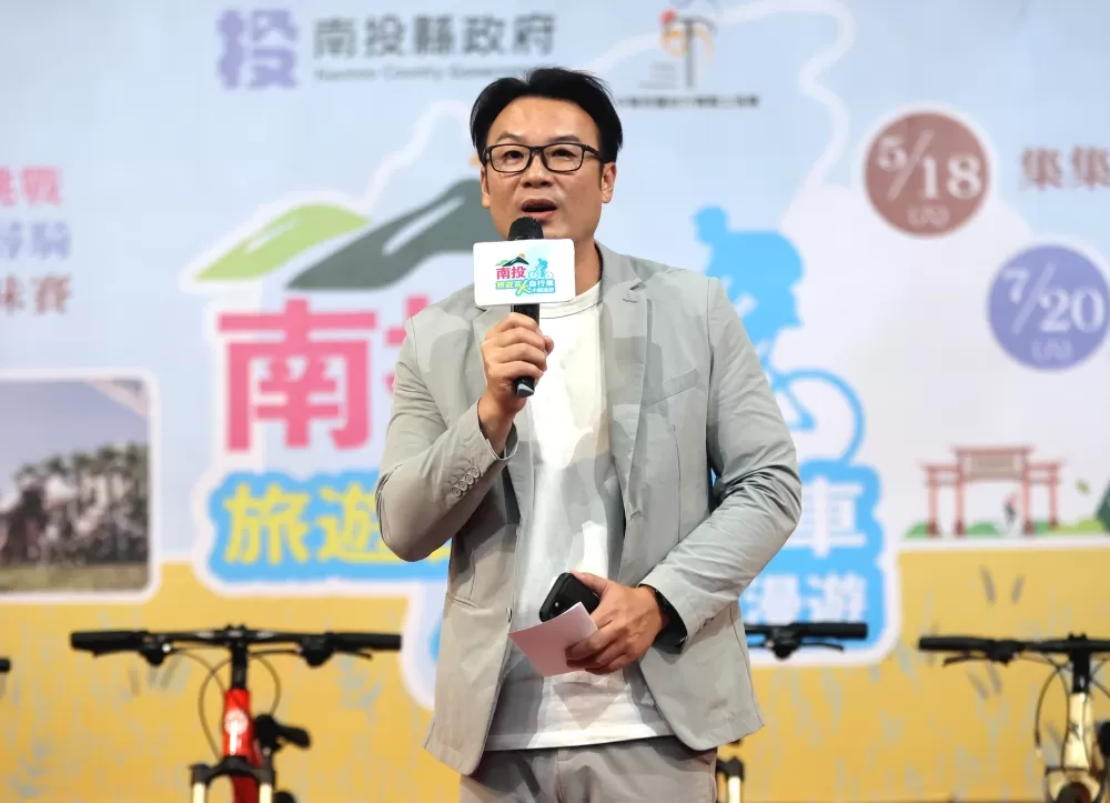 南投縣議員簡千翔。林嘉欣/攝影。