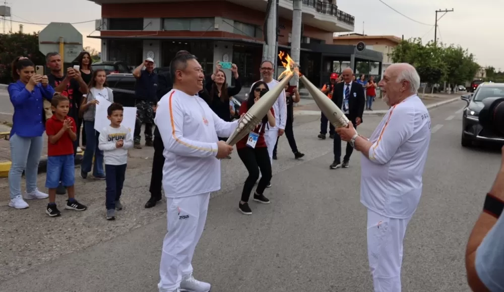 睽違60年,中華奧會再次參加奧運會聖火傳遞。中華奧會提供。