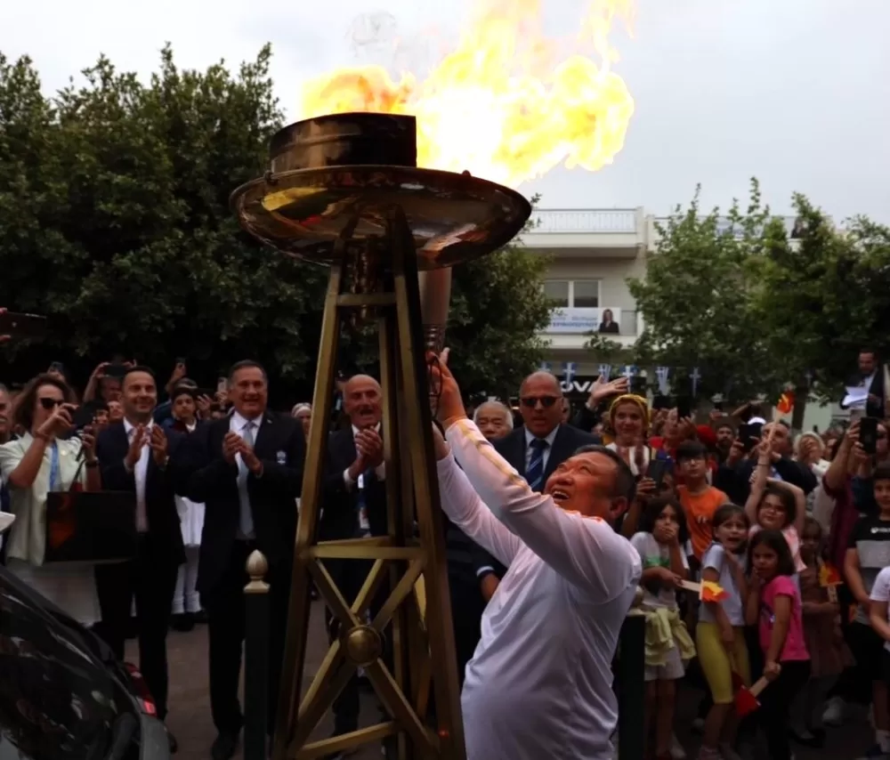 睽違60年，中華奧會再次參加奧運會聖火傳遞。中華奧會提供。