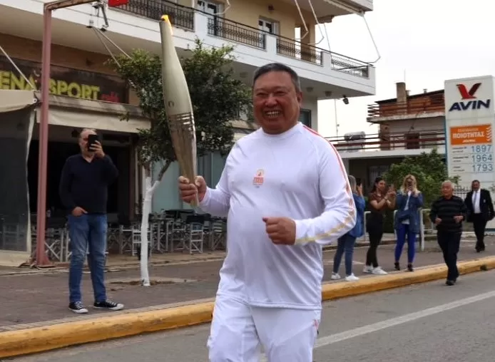 睽違60年,中華奧會再次參加奧運會聖火傳遞。中華奧會提供。