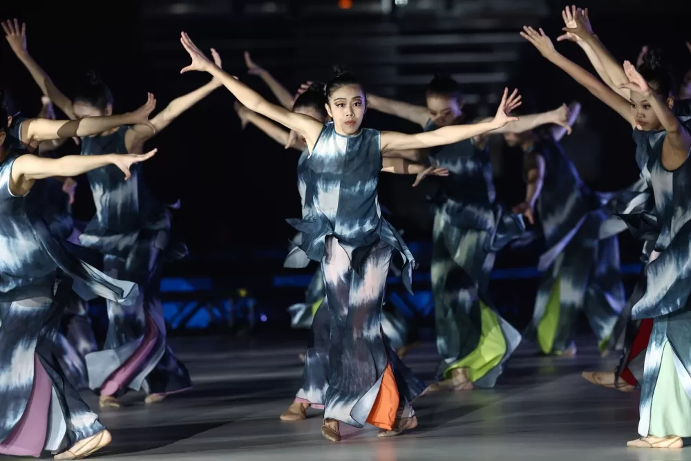 全中運幕典禮表演。（臺北市政府教育局提供）