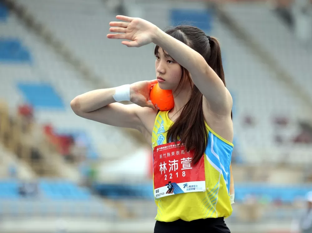 林沛萱帶傷在高女全能神奇封后。林嘉欣／攝影。