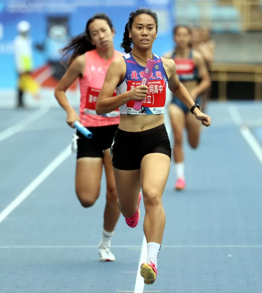 大同高中柳辰諭(前)。林嘉欣／攝影。