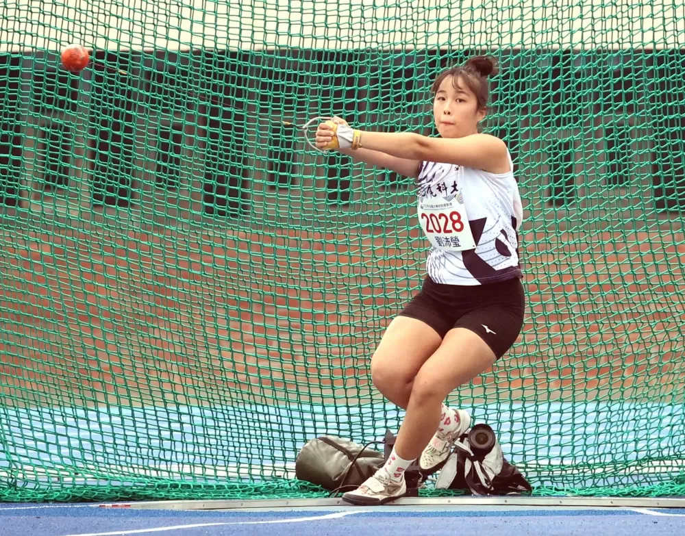 虎尾科大劉沛瑩第四。林嘉欣/攝影。