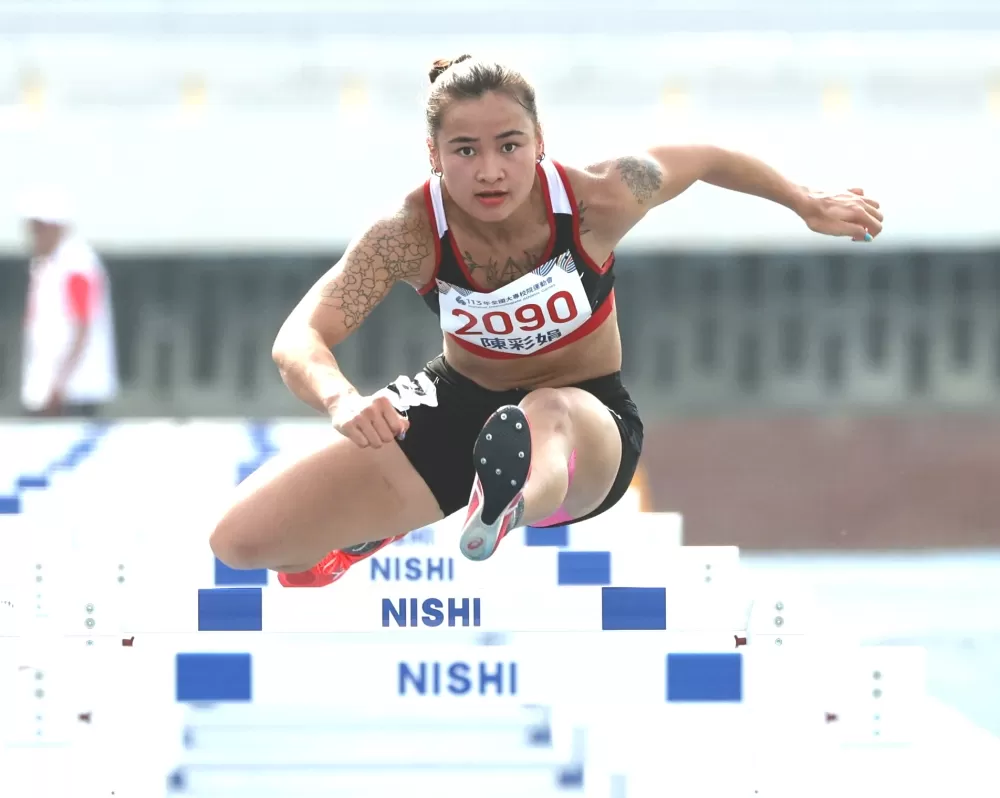 陳彩娟打破高懸26年的全大運公開女七項全能大會紀錄。林嘉欣/攝影。