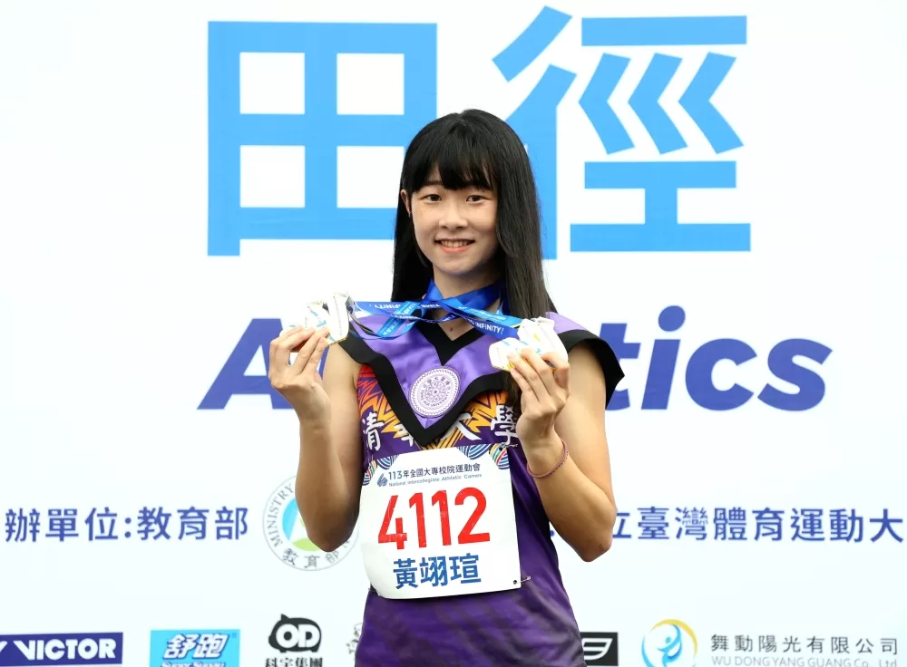 清大黃翊瑄奪4金。林嘉欣/攝影。