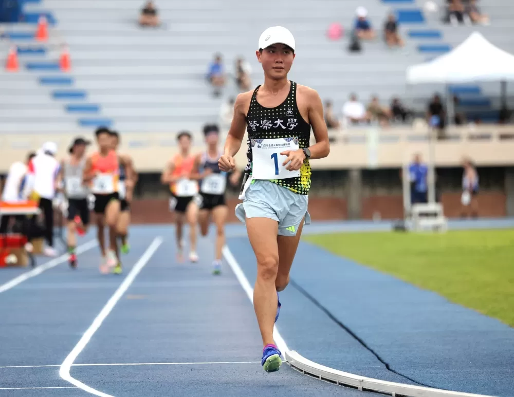 中央警大江尚育雙金。林嘉欣/攝影。