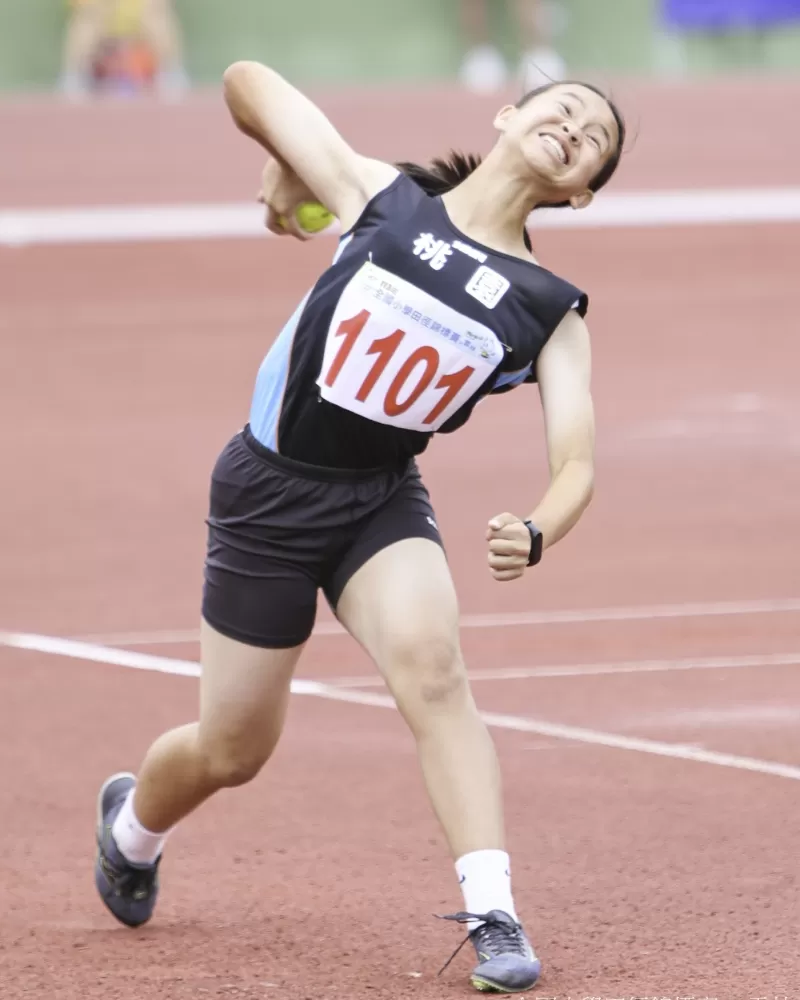  桃園市李恩瑀破大會。葉慶年／攝影。