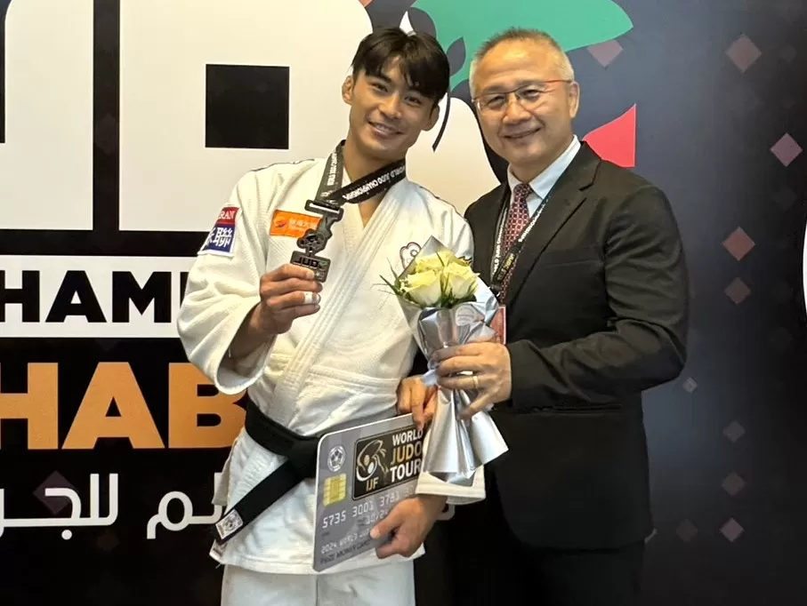 楊勇緯於阿布達比世錦賽奪銀。澄禹行銷提供。