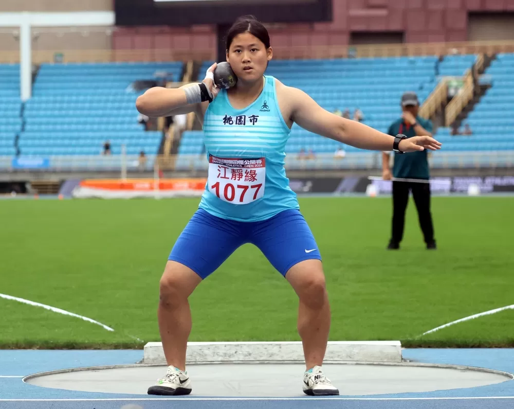 江靜緣破女子鉛球U20全國紀錄達標世青和世中運。林嘉欣／攝影。