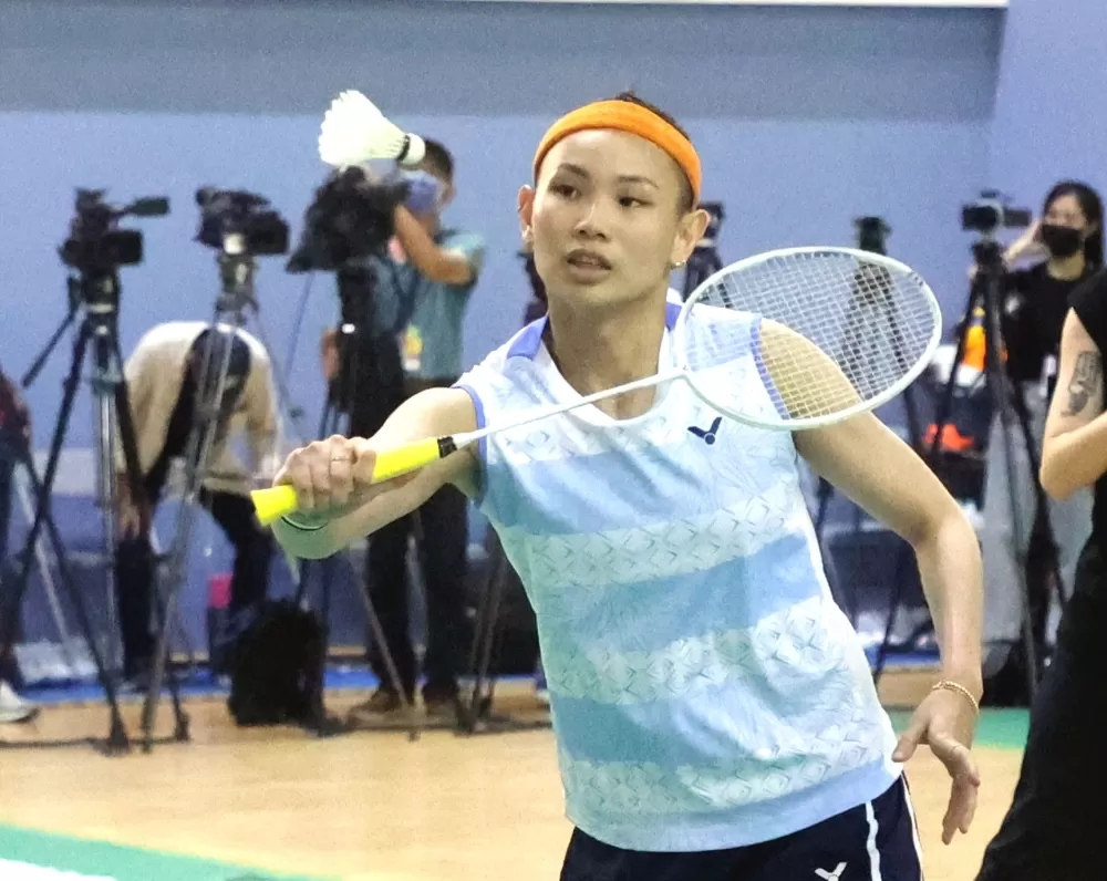 戴資穎備戰巴黎奧運。林嘉欣/攝影。