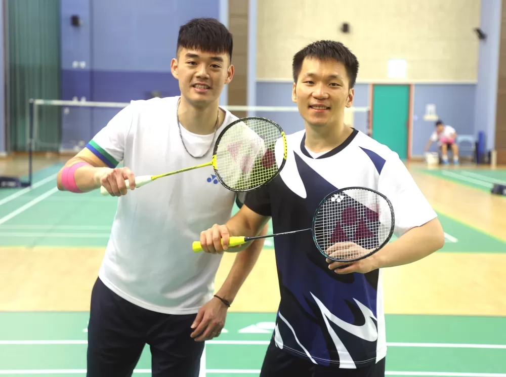 東奧男雙金牌王齊麟(左)/李洋心態歸零再出發。林嘉欣/攝影。