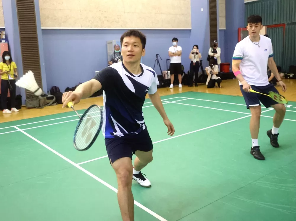 東奧男雙金牌王齊麟(右)／李洋心態歸零再出發。林嘉欣／攝影。