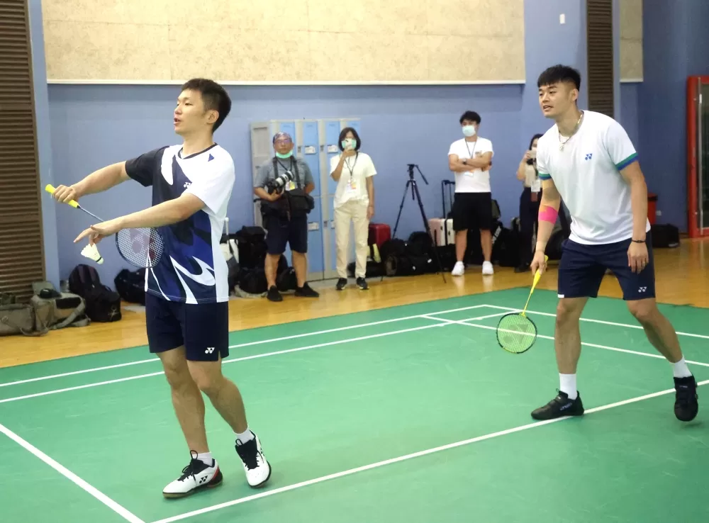 東奧男雙金牌王齊麟(右)／李洋心態歸零再出發。林嘉欣／攝影。