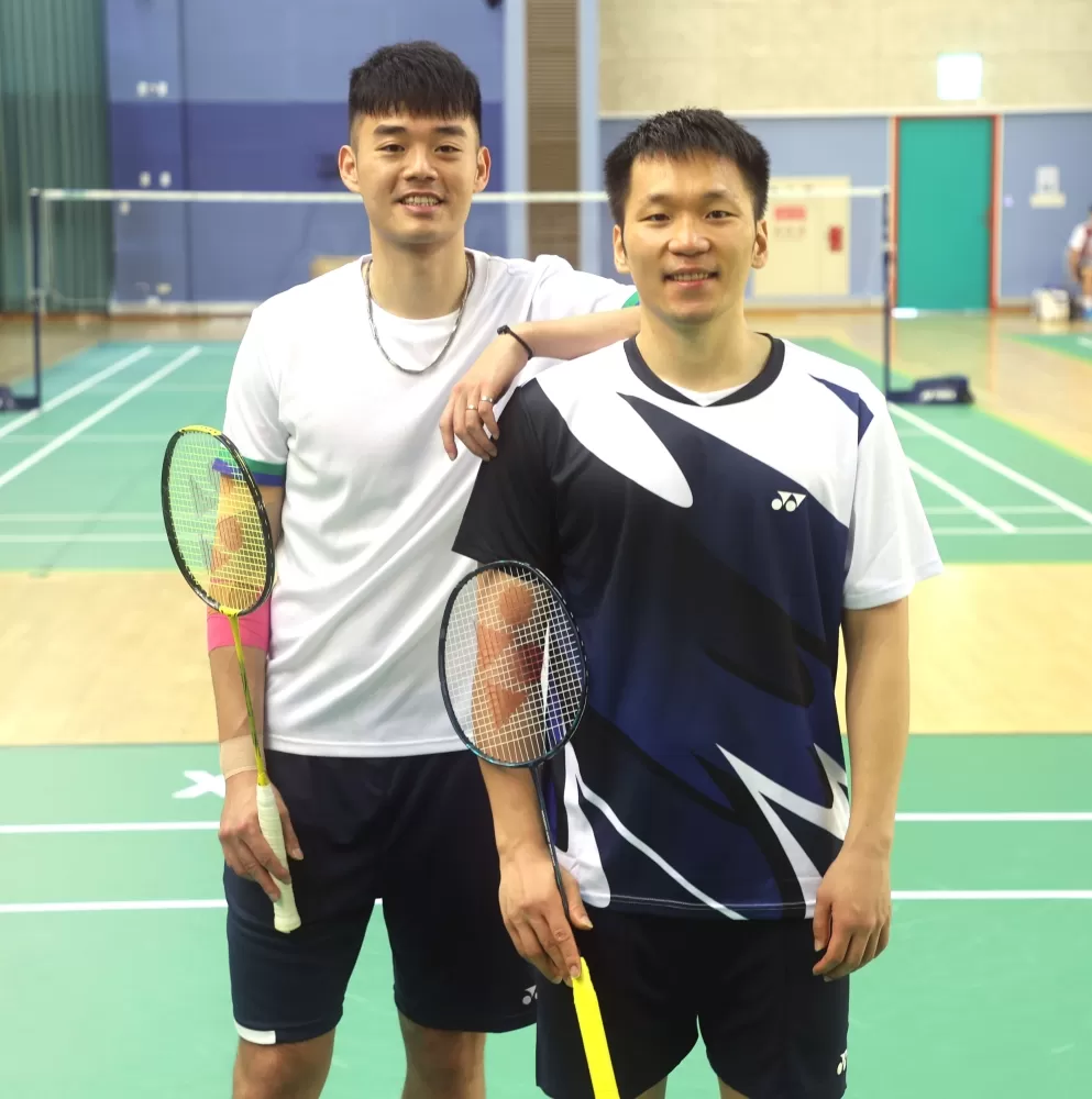 東奧男雙金牌王齊麟(左)/李洋心態歸零再出發。林嘉欣/攝影。