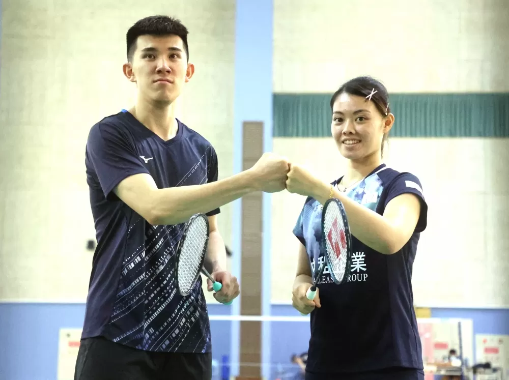 代父圓奧運夢的李佳馨和搭檔葉宏蔚「相打雞仔」個性成話題。林嘉欣／攝影。