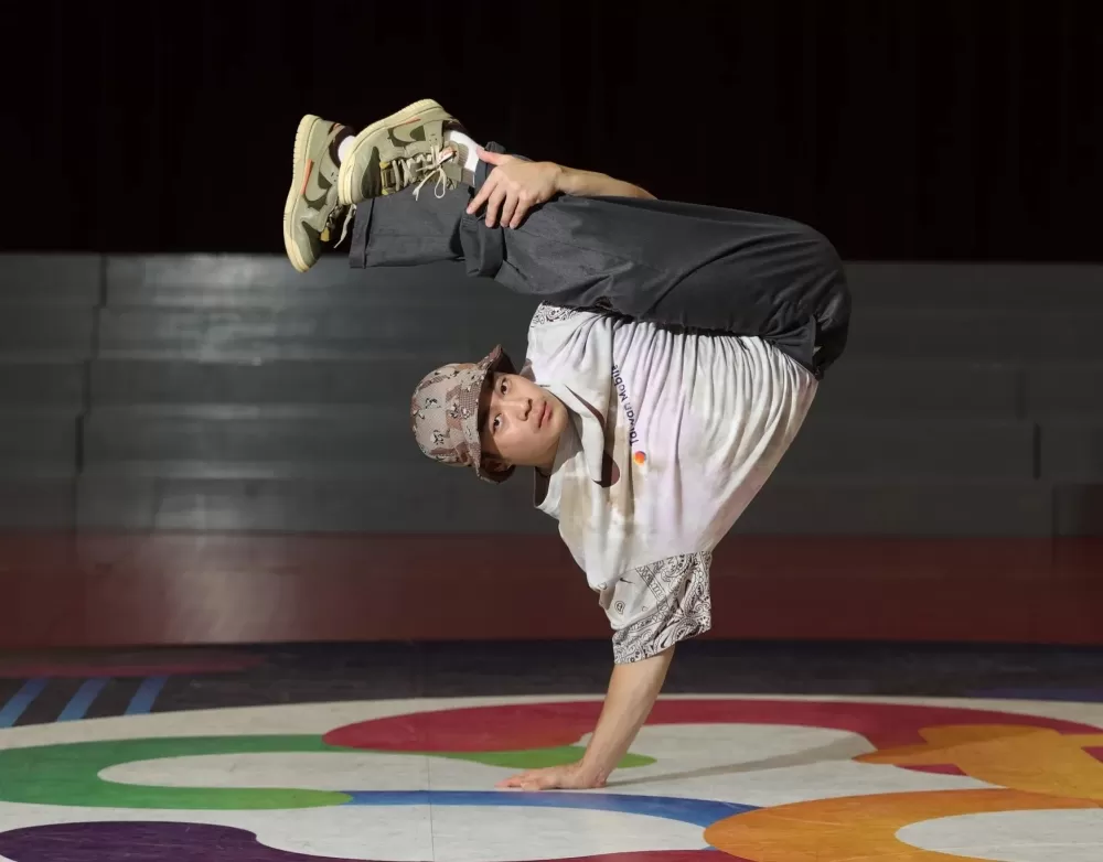 孫振為我國拿下史上第一張霹靂舞奧運門票。資料照片體育署/提供。