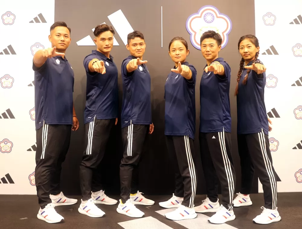 Team adidas新成員中華奧運射箭隊今天亮相。林嘉欣/攝影。