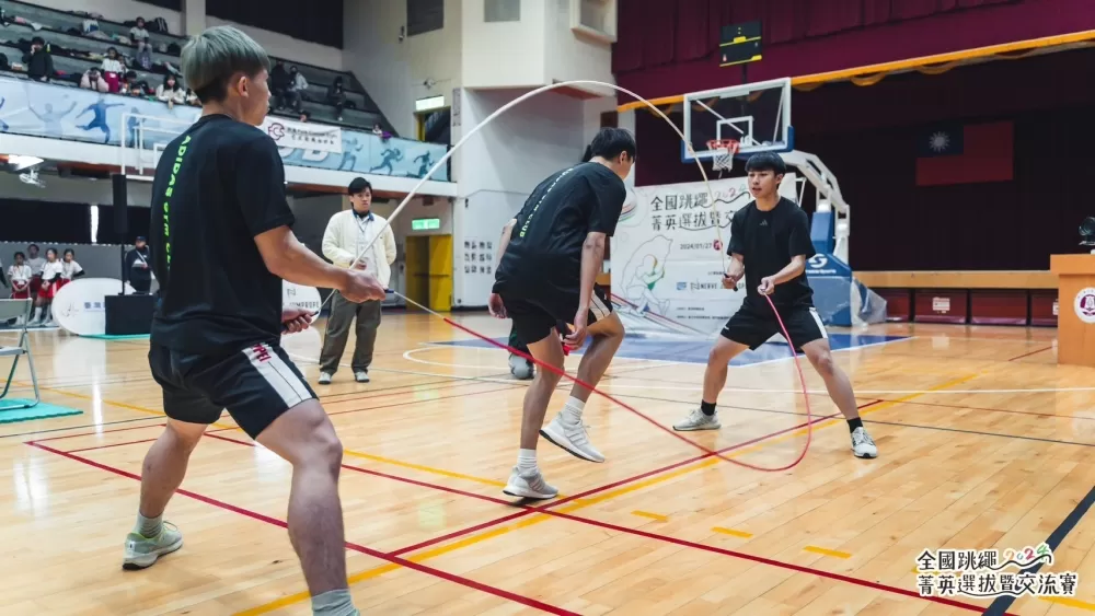 跳繩是有益身心的運動。臺灣跳繩協會提供。