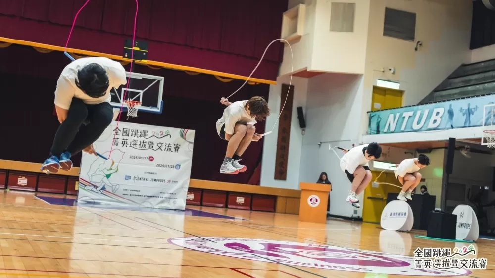 跳繩有益身心。臺灣跳繩協會提供。