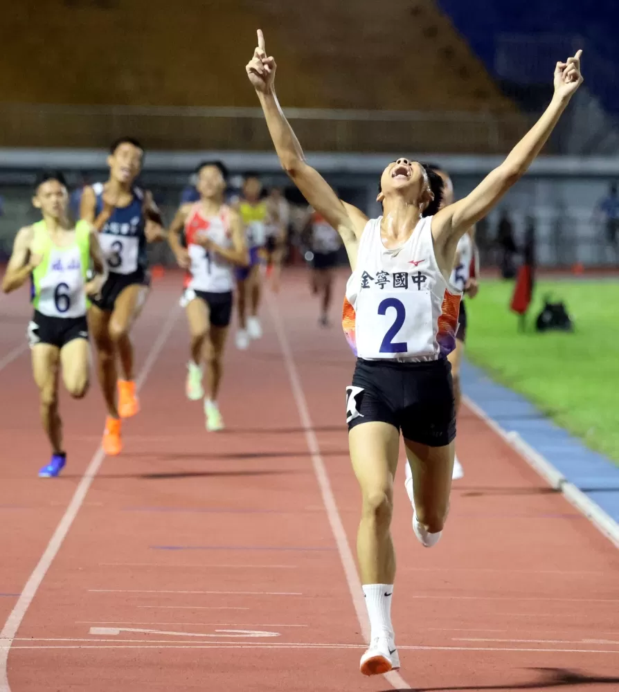 李沃儞要將全國賽首金獻給天上的爺爺。林嘉欣/攝影。