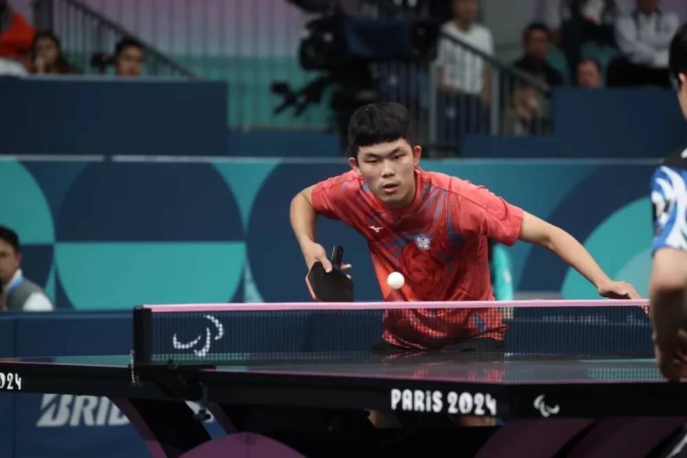 巴黎帕運陳柏諺奪桌球男單銀牌。體育署提供。