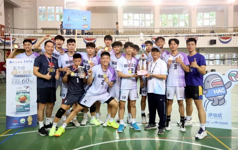 陽明交大2:1逆轉勝在社男組驚險連莊。林嘉欣/攝影。