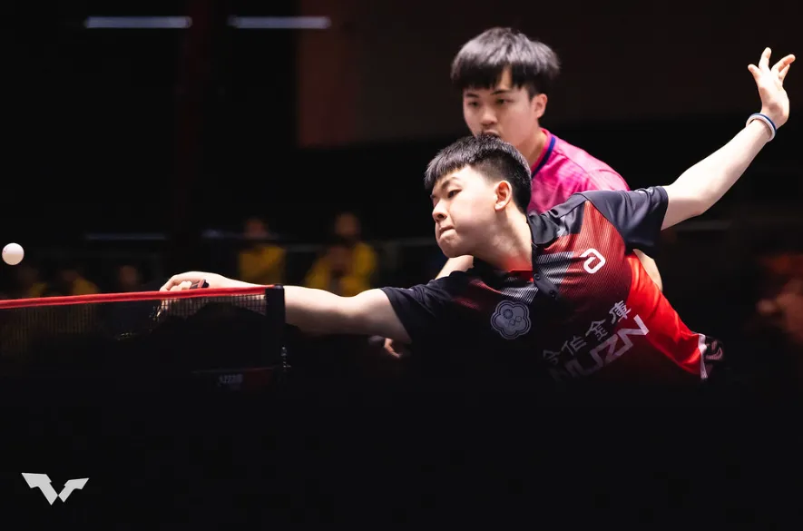 林昀儒／高承睿WTT大滿貫賽新加坡站男雙奪銀。WTT官網。　