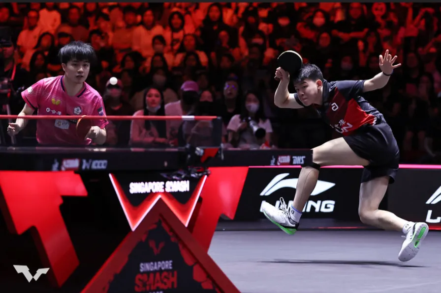 林昀儒/高承睿WTT大滿貫賽新加坡站男雙奪銀。WTT官網。