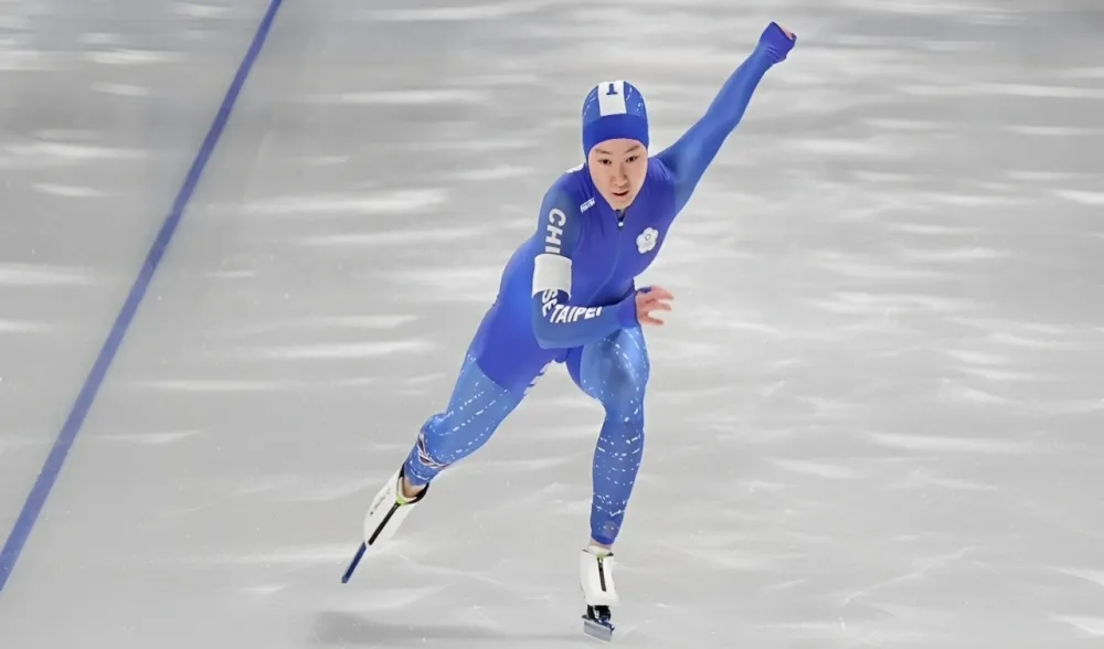 陳映竹為中華隊奪得首面亞冬運獎牌。中華奧會提供。