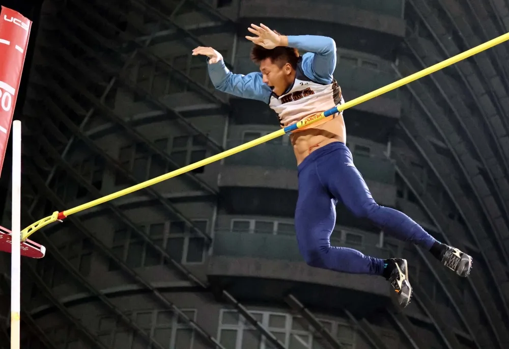 林志成5公尺26破大會。林嘉欣／攝影。