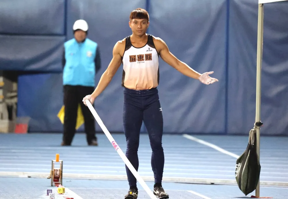 林志成5公尺26破大會。林嘉欣／攝影。