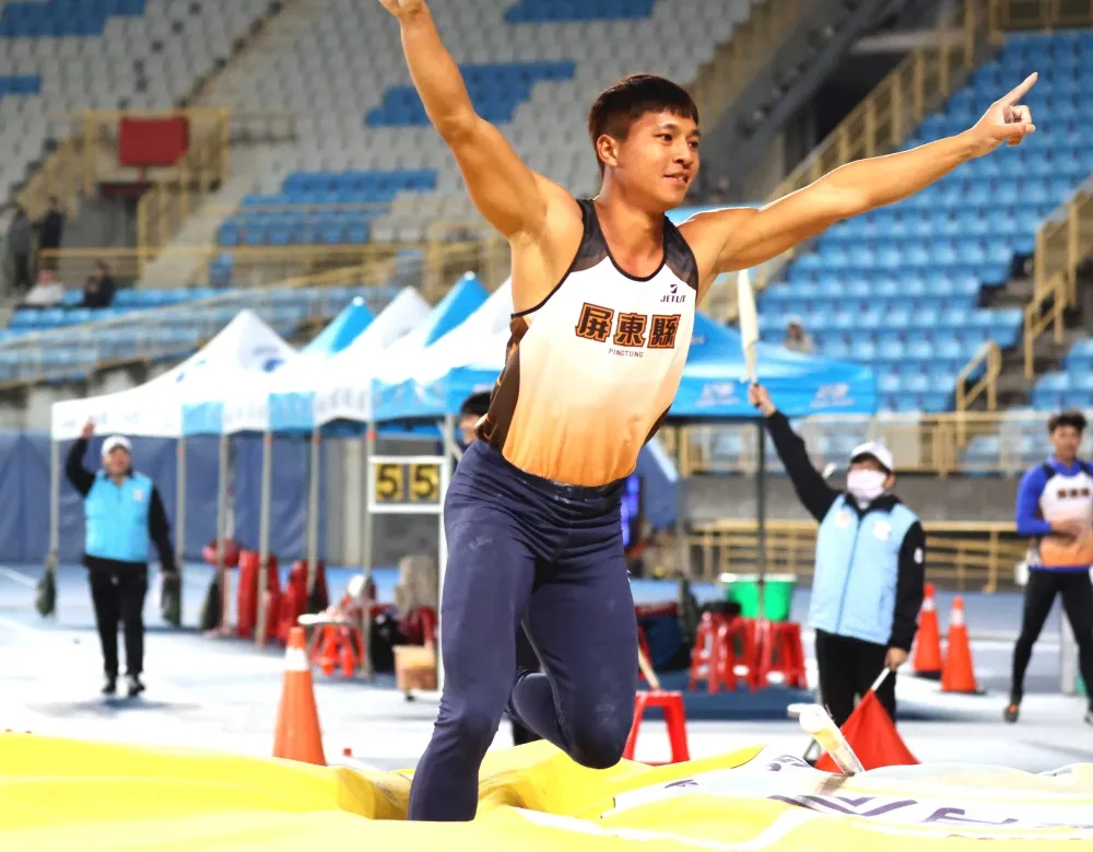 林志成5公尺26破大會。林嘉欣／攝影。